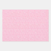 Niedliches und elegantes "Best Mama Ever" Weißes H Geschenkpapier Set (Vorderseite 2)