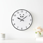 Niedliches und elegantes Black Panda | Wall-Uhr Große Wanduhr (Zuhause)