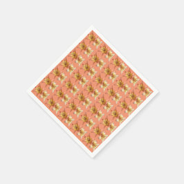 Niedliches und elegantes Lily Blume Foto Serviette