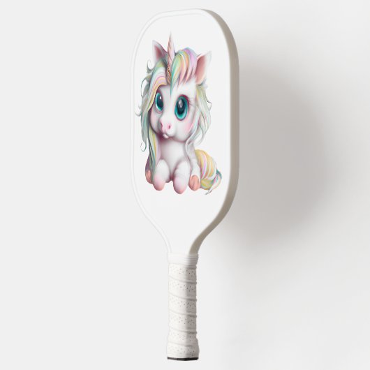 Niedliches und erlesenes Baby Unicorn Pickleball Schläger (Links)