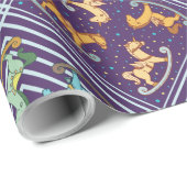 Niedliches und erlesenes Rockpferd Geschenkpapier (Rolleneckpunkt)