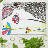 Niedliches und farbenfrohes Chihuahua Küchentuch (Gefaltet)