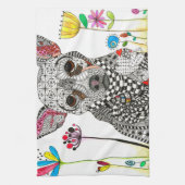 Niedliches und farbenfrohes Chihuahua Küchentuch (Vertikal)