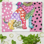 Niedliches und farbenfrohes Chihuahua Küchentuch (Gefaltet)