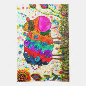 Niedliches und farbenfrohes Küchentuch (Vertikal)