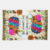 Niedliches und farbenfrohes Küchentuch (Horizontal)