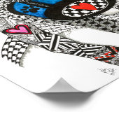 Niedliches und farbenfrohes Labrador Retriever Pos Poster (Ecke)