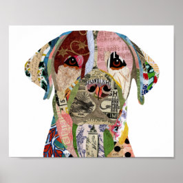 Niedliches und farbenfrohes Labrador Retriever Pos Poster