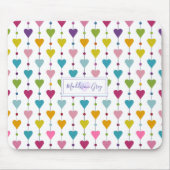 Niedliches und farbenfrohes Muster für das Muster  Mousepad (Vorne)