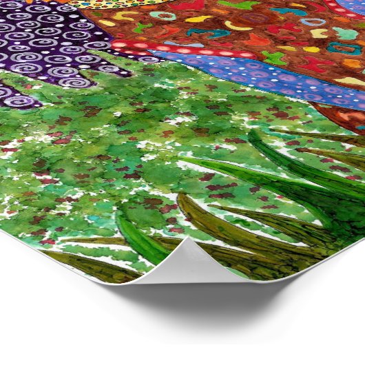 Niedliches und farbiges Chihuahua-Poster 8"x10" Poster (Ecke)