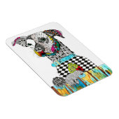Niedliches und farbiges Dog Magnet 3"x4" (Rechte Seite)
