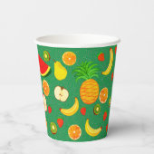 Niedliches und farbiges Fruchtsaft mit eigenem Log Pappbecher (Rückseite)