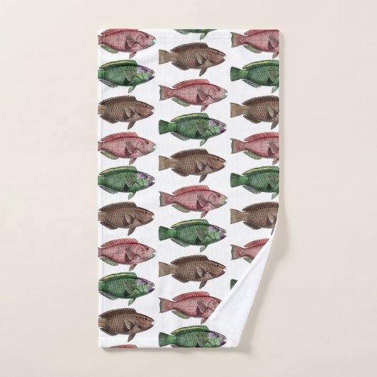 Niedliches und farbiges Rainbow Trout Handtuch Set (Handtuch)