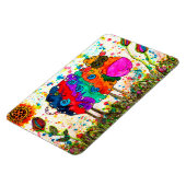 Niedliches und farbiges Schafmagnet 3"x4" Magnet (Linke Seite)