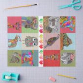 Niedliches und farbiges Tissue Assortiment Seidenpapier (Basteln)