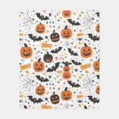 Niedliches und gemütliches Halloween Fleecedecke (Vorderseite)