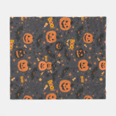 Niedliches und geradezu gemütliches Halloween Fleecedecke (Vorderseite (Horizontal))