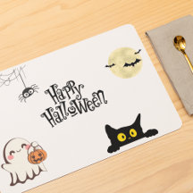 Niedliches und gespenstisches Halloween-Tischset