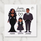 Niedliches und gespenstisches Personalisiertes Hal Geschenkanhänger (Rückseite)