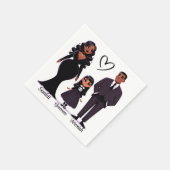 Niedliches und gespenstisches Personalisiertes Hal Serviette (Ecke)