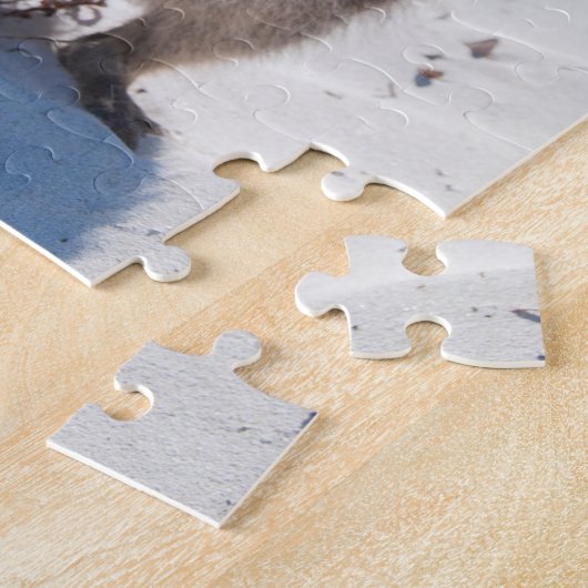 Niedliches und glückliches Quokka am Strand Austra Puzzle (Seite)