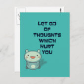 Niedliches und inspirierendes Kostenerstattungsang Postkarte (Vorne/Hinten)