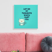 Niedliches und inspirierendes Zitat Leinwanddruck (Insitu (Wohnzimmer))