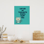 Niedliches und inspirierendes Zitat Poster (Küche)