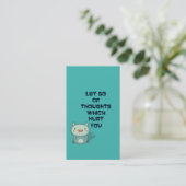 Niedliches und inspirierendes Zitat Visitenkarte (Stehend Vorderseite)