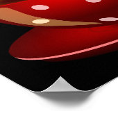 Niedliches und lustiges Kaffeeposter Poster (Ecke)