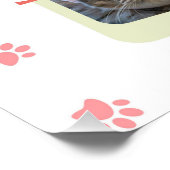 Niedliches und lustiges Katzendesign Poster (Ecke)