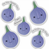 Niedliches und lustiges Kawaii Figs Sticker Set (Vorderseite)