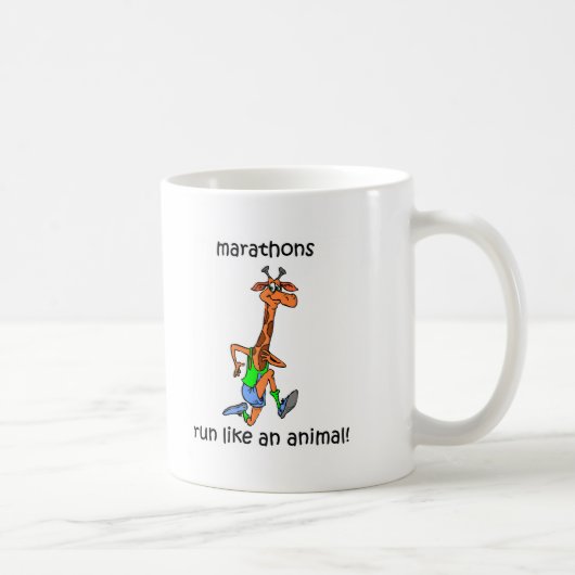 Niedliches und lustiges Marathon Kaffeetasse (Rechts)