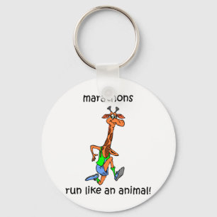 Niedliches und lustiges Marathon Schlüsselanhänger