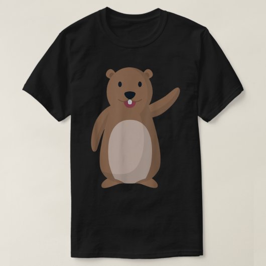 Niedliches und lustiges Shirt zum Groundhog Day (Design vorne)