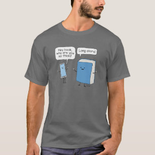 Niedliches und lustiges Telefon und dick Book Long T-Shirt