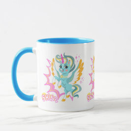 Niedliches und mächtiges Einhorn Tasse