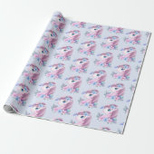 Niedliches und magisches Baby Unicorn Muster Geschenkpapier (Ungerollt)