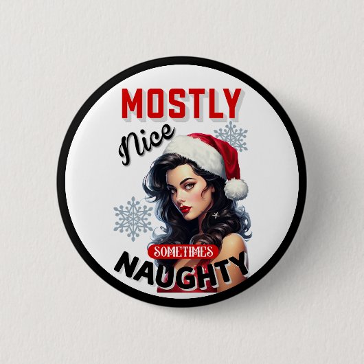 Niedliches und manchmal undurchsichtiges Retro Chr Button (Vorderseite)