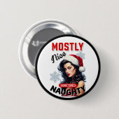 Niedliches und manchmal undurchsichtiges Retro Chr Button (Vorne & Hinten)