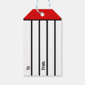 Niedliches und manchmal undurchsichtiges Retro Chr Geschenkanhänger (Rückseite)