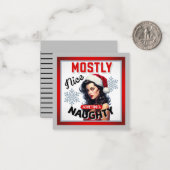 Niedliches und manchmal undurchsichtiges Retro Chr Mitteilungskarte (Vorderseite/Rückseite Beispiel)