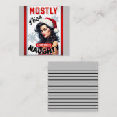 Niedliches und manchmal undurchsichtiges Retro Chr Mitteilungskarte (Vorne/Hinten)