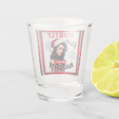 Niedliches und manchmal undurchsichtiges Retro Chr Schnapsglas (Rückseite)