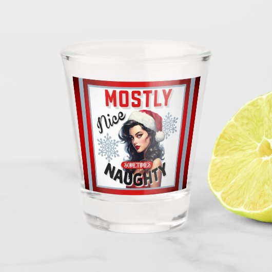 Niedliches und manchmal undurchsichtiges Retro Chr Schnapsglas (Vorderseite)