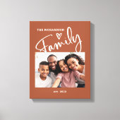 Niedliches und modernes Foto | Terracotta Leinwanddruck (Vorderseite)