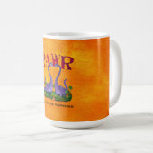 Niedliches und romantisches Dinos - Rawr Kaffeetasse (VorderseiteRechts)