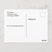 Niedliches und schicke Elegantes Foto zur Ankündig Postkarte (Rückseite)