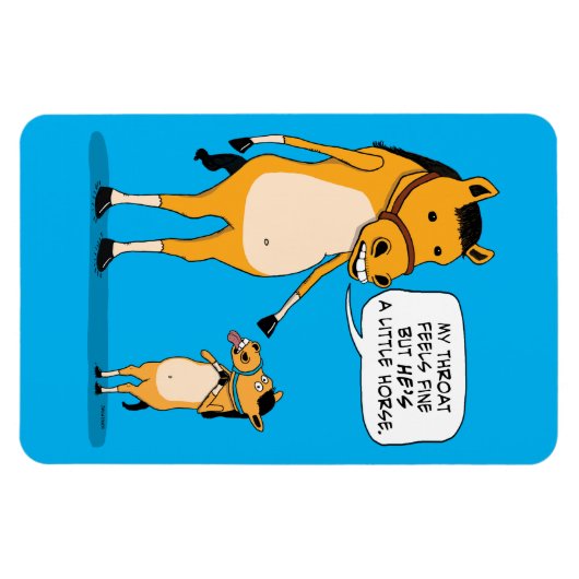 Niedliches und sonniges Grosspferd und Kleines Pfe Magnet (Horizontal)