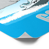 Niedliches und sonniges Herrenhaus auf einem Jet S Poster (Ecke)